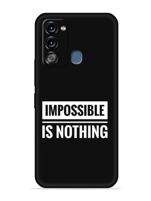 Impossible Is Nothing Embossed Soft Silicone Case for Itel Vision 3 Zapvi