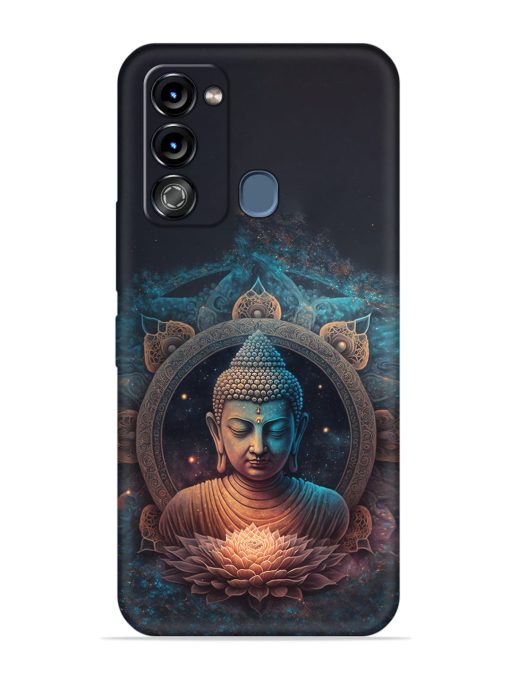 Gautam Buddha Embossed Soft Silicone Case for Itel Vision 3 Zapvi