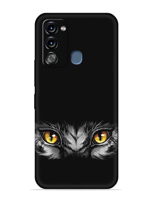 Scary Eye Embossed Soft Silicone Case for Itel Vision 3