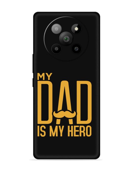 My Dad Is My Hero Embossed Soft Silicone Case for Lava Agni 2 (5G) Zapvi