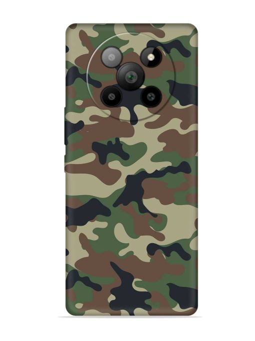 Army Military Camouflage Dark Green Embossed Soft Silicone Case for Lava Agni 2 (5G) Zapvi