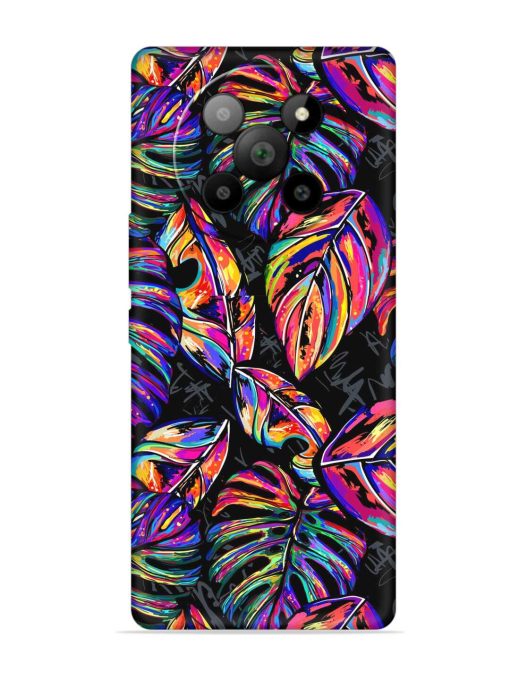 Tropical Seamless Vector Embossed Soft Silicone Case for Lava Agni 2 (5G) Zapvi