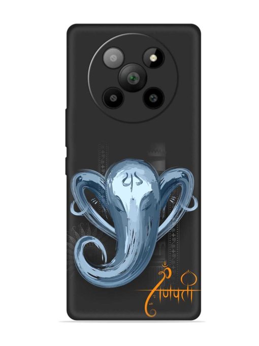 Illustration Lord Ganpati Embossed Soft Silicone Case for Lava Agni 2 (5G)