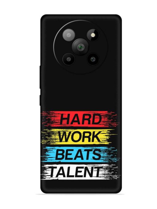 Hard Work Beats Embossed Soft Silicone Case for Lava Agni 2 (5G) Zapvi