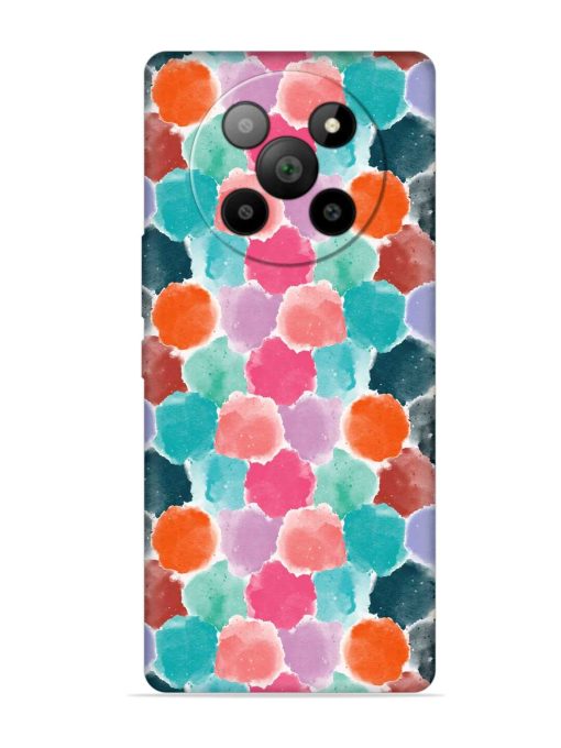 Colorful Seamless Pattern Embossed Soft Silicone Case for Lava Agni 2 (5G)