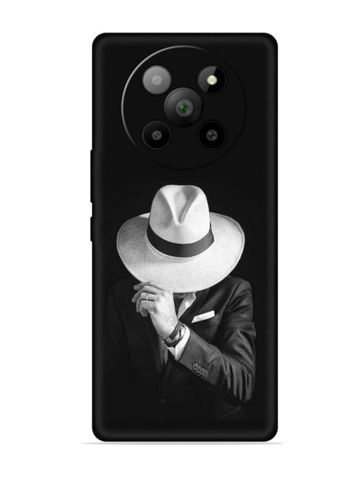 Men Under Hat Embossed Soft Silicone Case for Lava Agni 2 (5G)