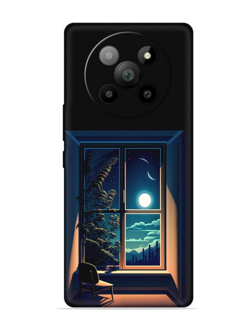 Night View At Window Embossed Soft Silicone Case for Lava Agni 2 (5G) Zapvi