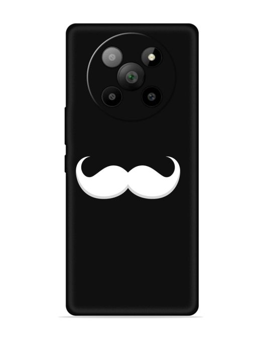 Mustache Vector Embossed Soft Silicone Case for Lava Agni 2 (5G) Zapvi