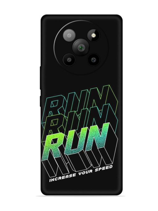 Run Embossed Soft Silicone Case for Lava Agni 2 (5G)