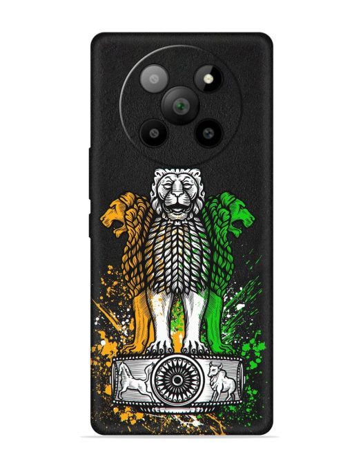 Pillars Of Ashoka Embossed Soft Silicone Case for Lava Agni 2 (5G) Zapvi