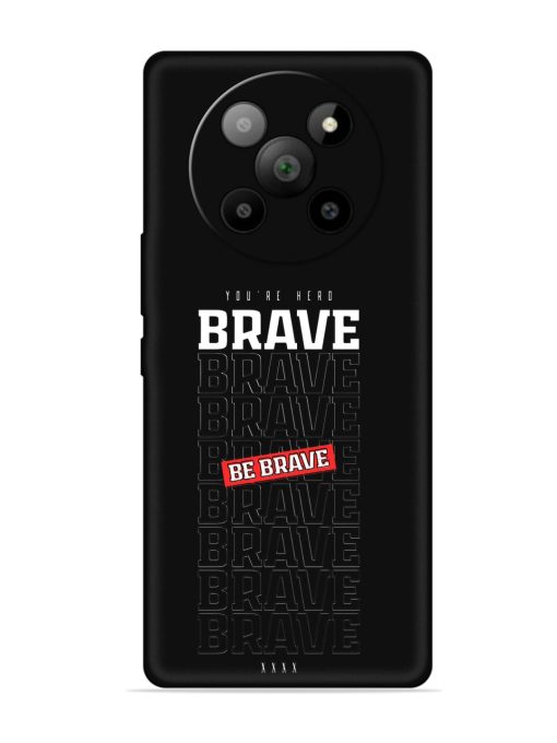 Be Brave Embossed Soft Silicone Case for Lava Agni 2 (5G) Zapvi