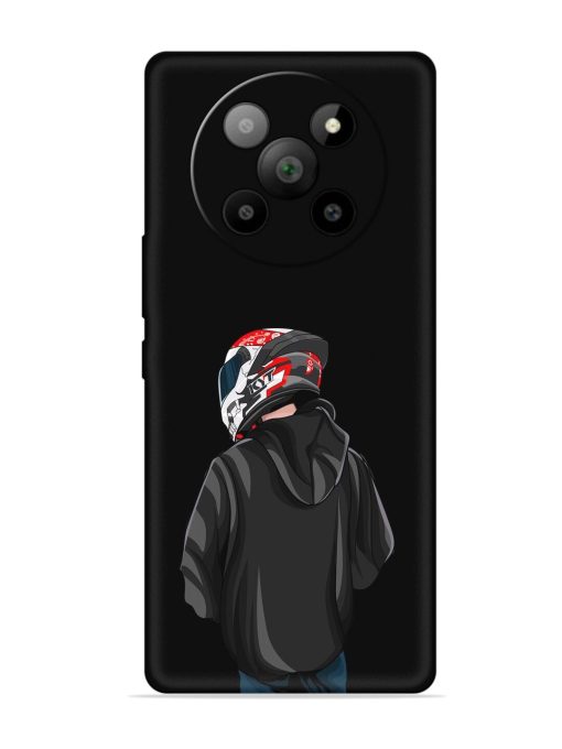 Motorcycle Rider Embossed Soft Silicone Case for Lava Agni 2 (5G)