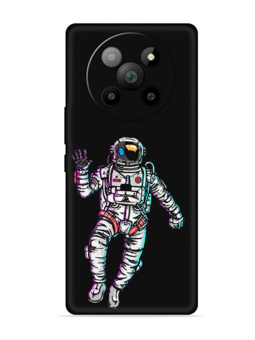 Spaceman Embossed Soft Silicone Case for Lava Agni 2 (5G)