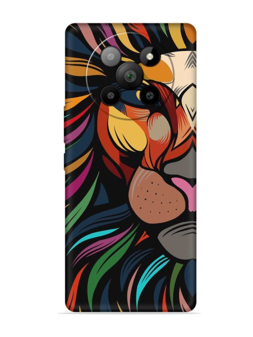 Trippy Lion Art Embossed Soft Silicone Case for Lava Agni 2 (5G) Zapvi