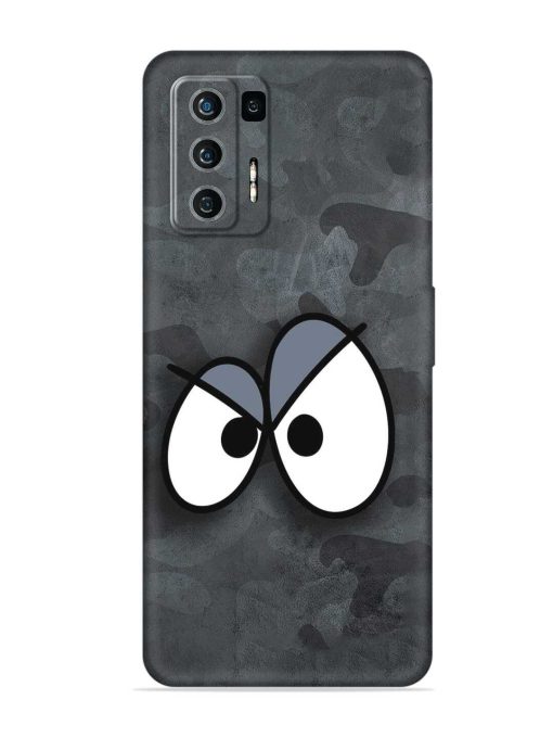 Big Eyes Night Mode Embossed Soft Silicone Case for Lava Agni (5G) Zapvi