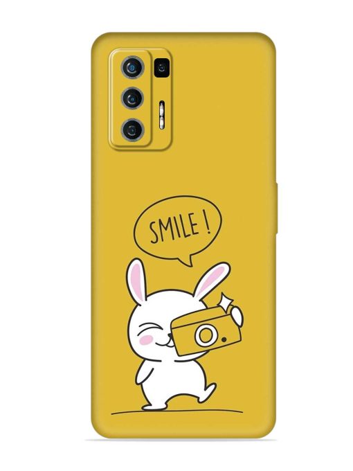 Hey Smile Please Embossed Soft Silicone Case for Lava Agni (5G) Zapvi