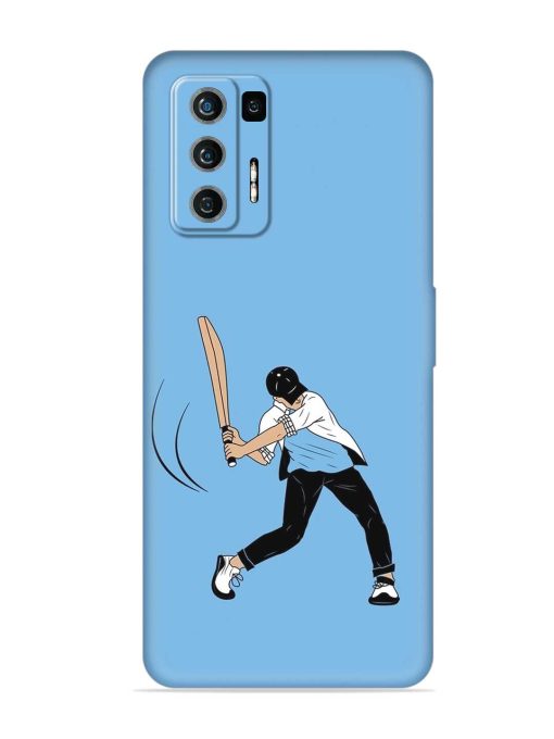 Cricket Gully Boy Embossed Soft Silicone Case for Lava Agni (5G) Zapvi