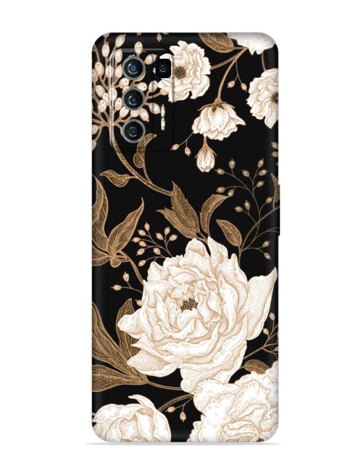 Peonies Roses Floral Embossed Soft Silicone Case for Lava Agni (5G) Zapvi