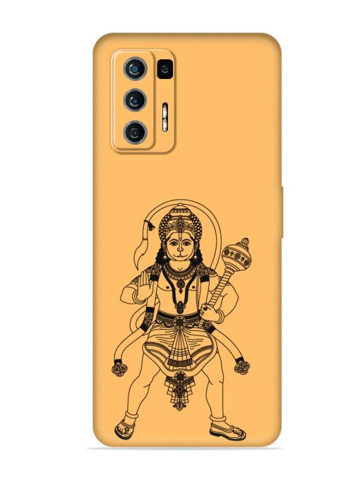 Indian God Hanuman Embossed Soft Silicone Case for Lava Agni (5G) Zapvi