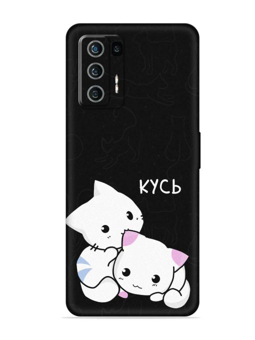 Kycb Cat Embossed Soft Silicone Case for Lava Agni (5G) Zapvi