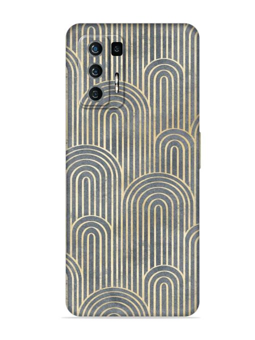 Art Deco Style Embossed Soft Silicone Case for Lava Agni (5G) Zapvi