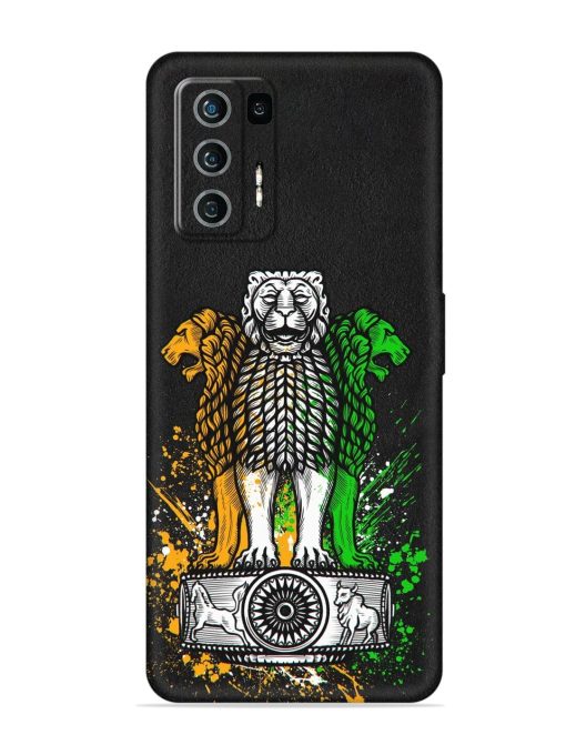 Pillars Of Ashoka Embossed Soft Silicone Case for Lava Agni (5G) Zapvi