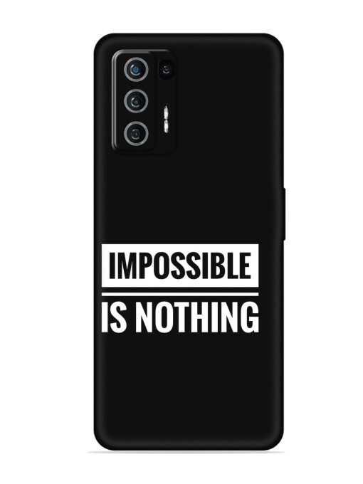 Impossible Is Nothing Embossed Soft Silicone Case for Lava Agni (5G) Zapvi