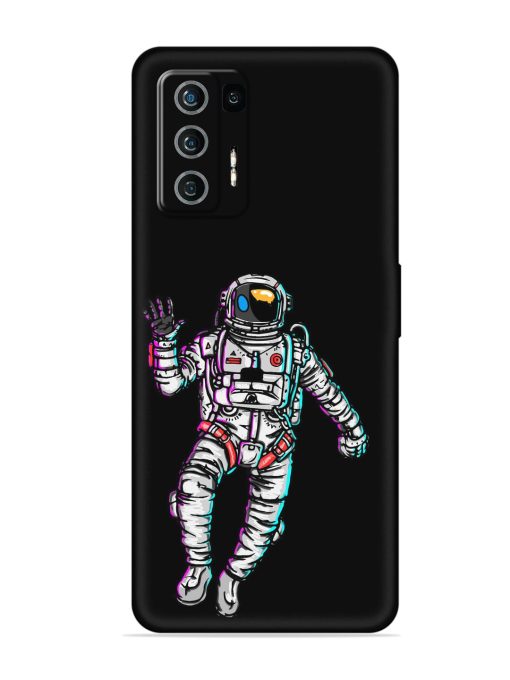 Spaceman Embossed Soft Silicone Case for Lava Agni (5G) Zapvi