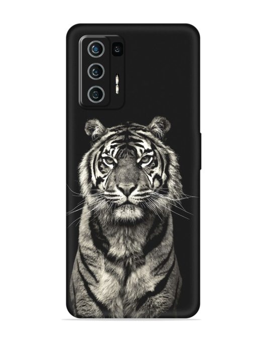 Tiger Art Embossed Soft Silicone Case for Lava Agni (5G)