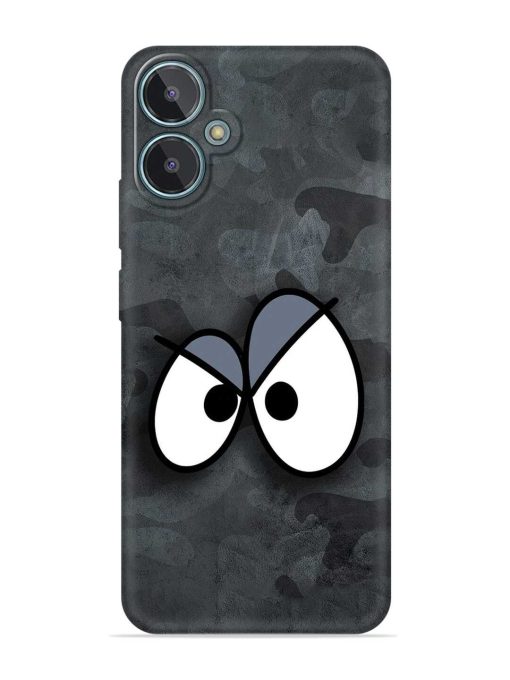 Big Eyes Night Mode Embossed Soft Silicone Case for Lava Blaze 2 Zapvi