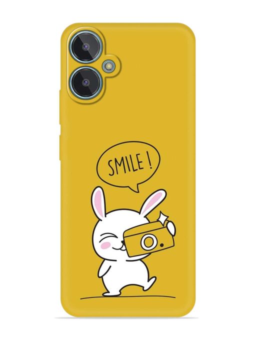 Hey Smile Please Embossed Soft Silicone Case for Lava Blaze 2 Zapvi