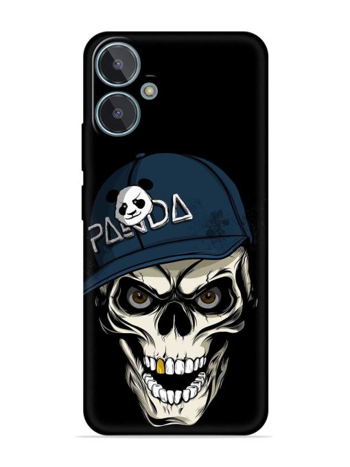 Panda Skull Embossed Soft Silicone Case for Lava Blaze 2 Zapvi