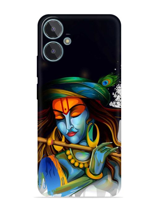 Krishna Art Embossed Soft Silicone Case for Lava Blaze 2 Zapvi