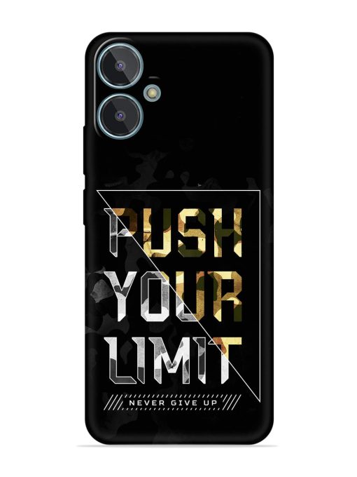 Push Your Limits Embossed Soft Silicone Case for Lava Blaze 2 Zapvi