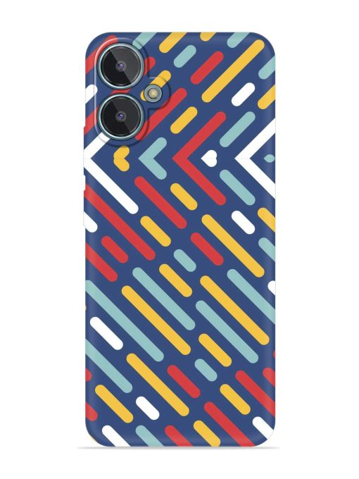 Colored Lines Embossed Soft Silicone Case for Lava Blaze 2 Zapvi