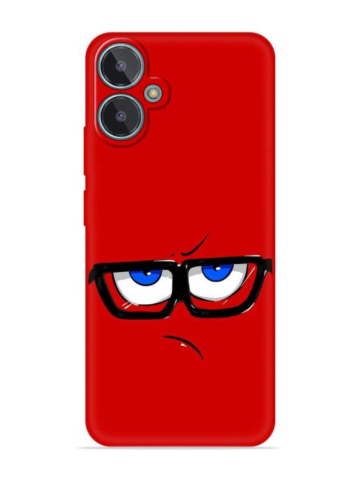 Rad Angry Face Embossed Soft Silicone Case for Lava Blaze 2 Zapvi