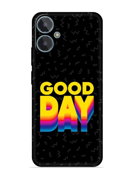 Good Day Embossed Soft Silicone Case for Lava Blaze 2 Zapvi