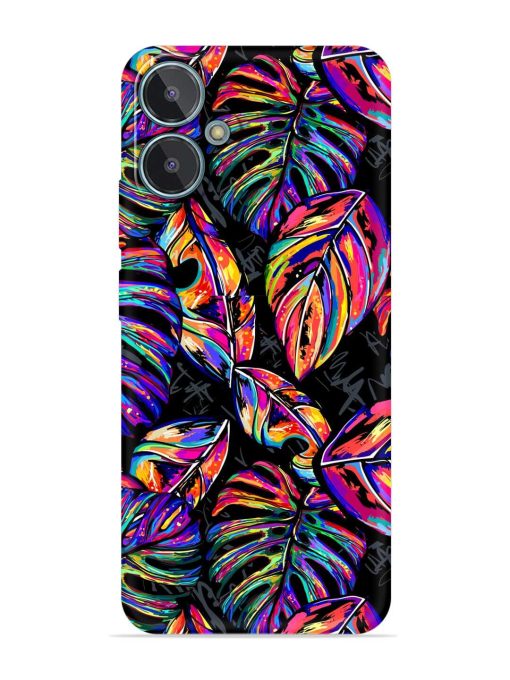 Tropical Seamless Vector Embossed Soft Silicone Case for Lava Blaze 2 Zapvi