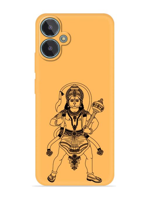 Indian God Hanuman Embossed Soft Silicone Case for Lava Blaze 2