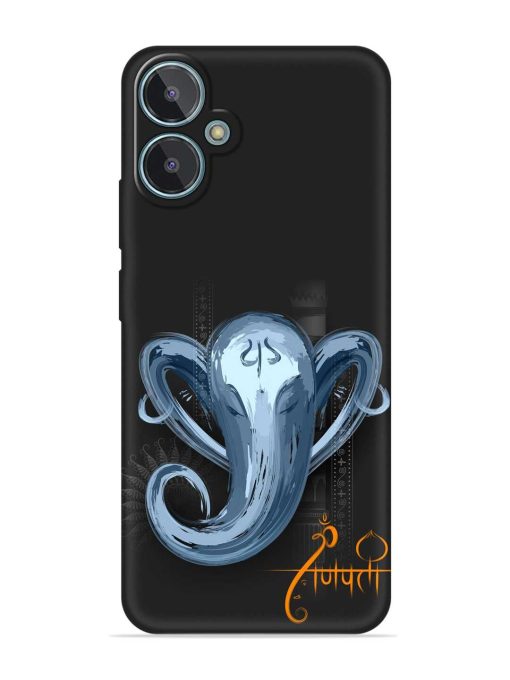 Illustration Lord Ganpati Embossed Soft Silicone Case for Lava Blaze 2 Zapvi