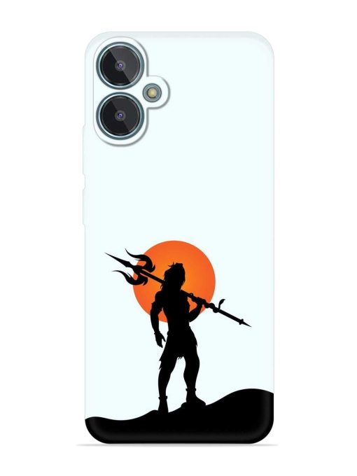 Lord Mahadev Trendy Embossed Soft Silicone Case for Lava Blaze 2