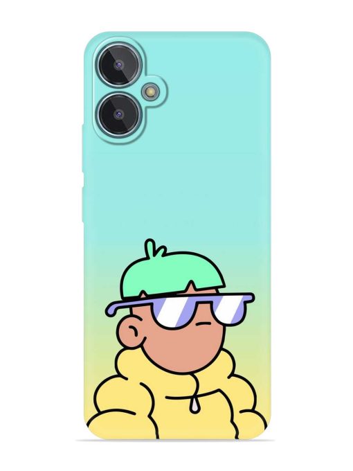 Doodles Cool Character Embossed Soft Silicone Case for Lava Blaze 2 Zapvi