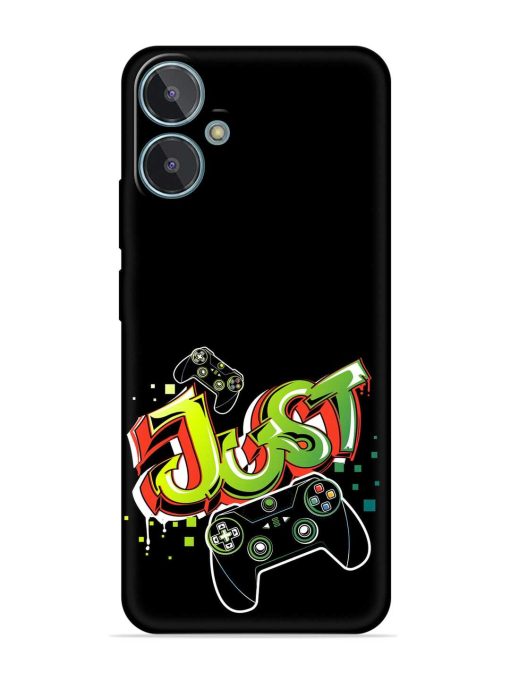 Graffiti Gamepad Illustration Embossed Soft Silicone Case for Lava Blaze 2 Zapvi