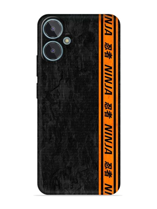 Ninja Srtips Embossed Soft Silicone Case for Lava Blaze 2 Zapvi