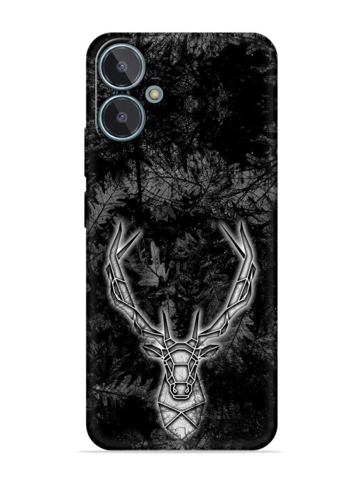 Ancient Deer Embossed Soft Silicone Case for Lava Blaze 2 Zapvi