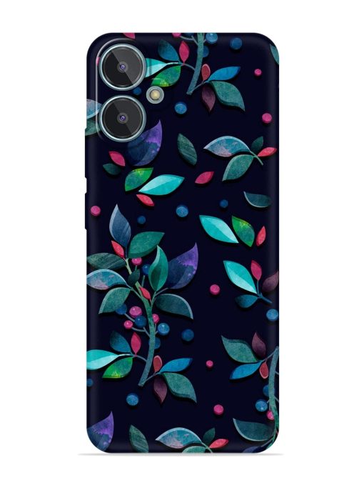 Decorative Watercolor Flower Embossed Soft Silicone Case for Lava Blaze 2 Zapvi