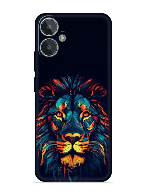 Colorful Lion Embossed Soft Silicone Case for Lava Blaze 2 Zapvi