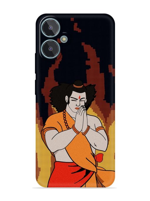 Shree Ram Vector Embossed Soft Silicone Case for Lava Blaze 2 Zapvi