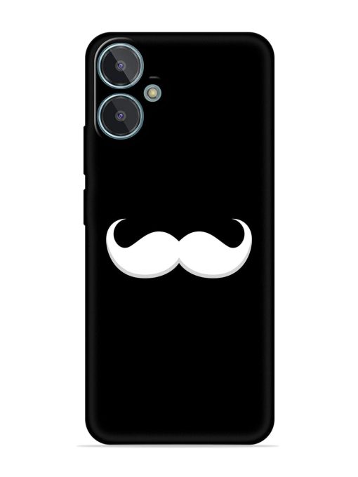 Mustache Vector Embossed Soft Silicone Case for Lava Blaze 2 Zapvi