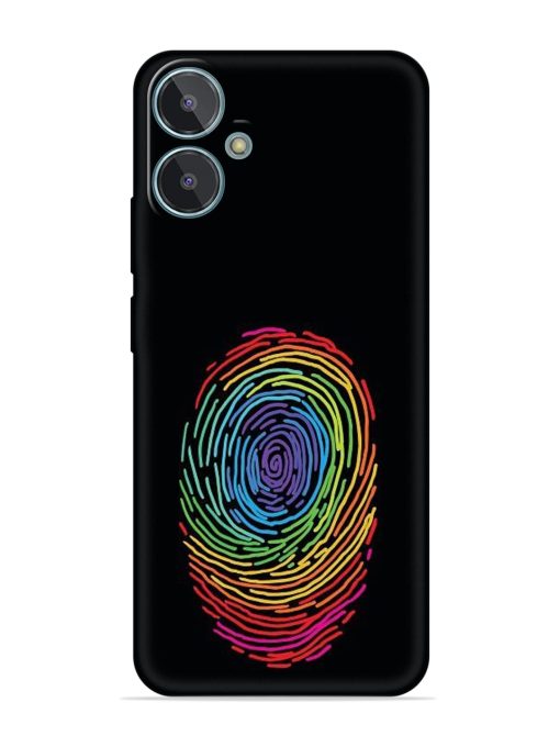 Fingerprint Of Thumb Art Embossed Soft Silicone Case for Lava Blaze 2